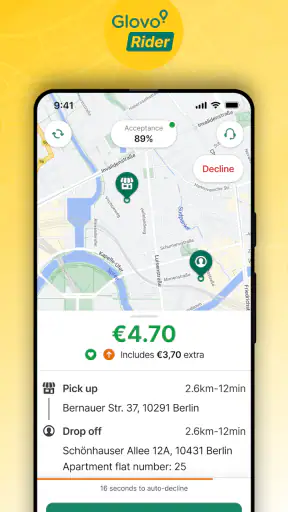 Glovo Rider para estafetas screenshot
