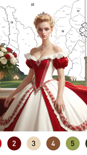 Gown Color - cor por número screenshot