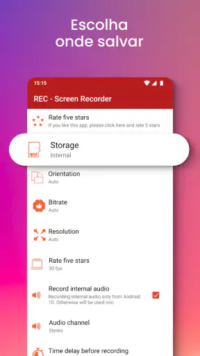 Gravador de tela - REC screenshot