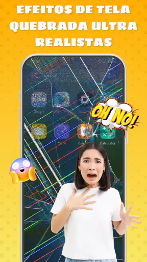 Haha Screen. Tela Quebrada screenshot
