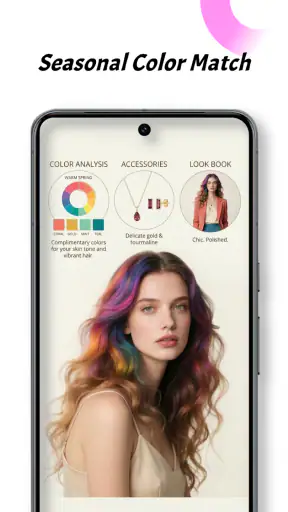 Hairstyle Try On-Color Changer screenshot