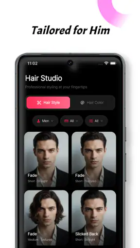 Hairstyle Try On-Color Changer screenshot