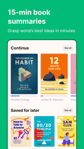 Headway: resumos em 15 minutos screenshot