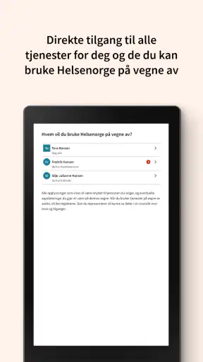 Helsenorge screenshot