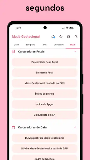 Idade Gestacional (do bebê) screenshot