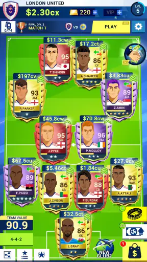 Idle Eleven magnata do futebol screenshot