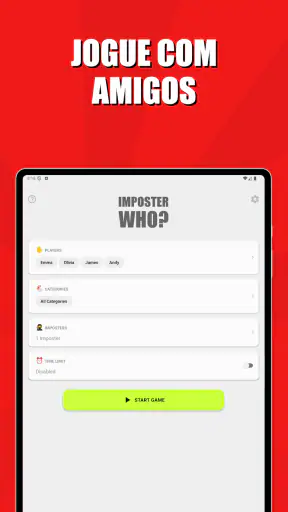 Imposter Who? - Jogo Palavras screenshot