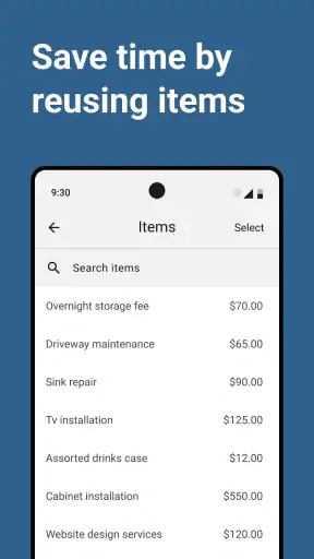 Invoice Maker and Estimate App screenshot