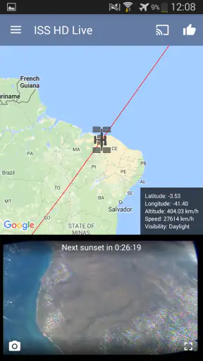 ISS Live Now: Terra ao vivo screenshot