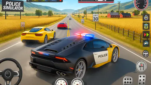 jogos de polícia carro offline screenshot