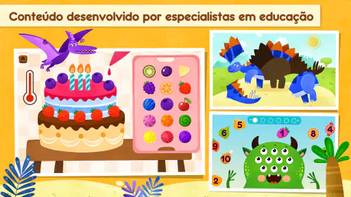Jogos para crianças bebês Dino screenshot