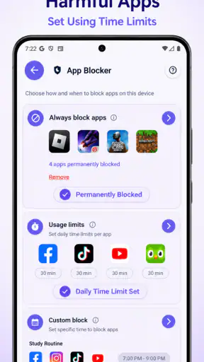 Kahf Kids Parental Control App screenshot