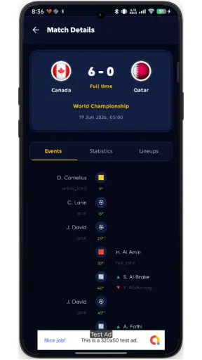 Kixaro Football Live screenshot