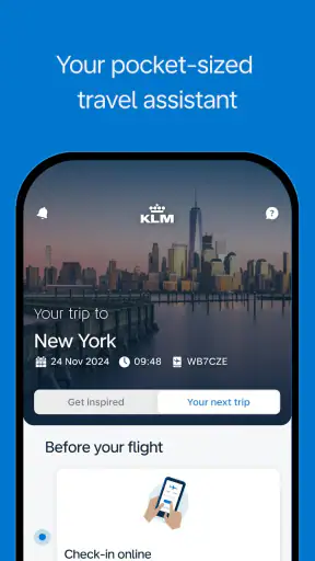 KLM - Reserve um voo screenshot