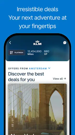 KLM - Reserve um voo screenshot
