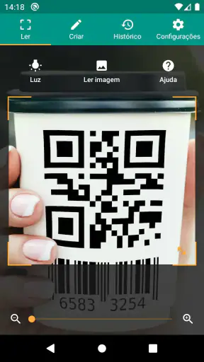 Leitor de código QR screenshot