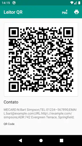 Leitor de código QR screenshot