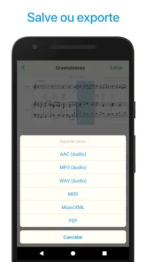 Leitor de partituras musicais screenshot