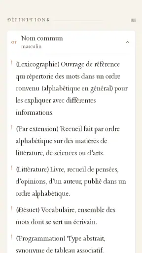 Lerobert Dictionnaire Larousse screenshot