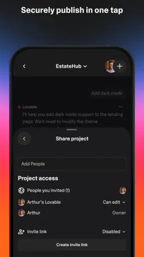 Lovable: Build Apps With AI screenshot