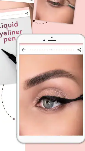 Makeup Tutorial de maquiagem screenshot