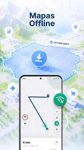 Mapas Offline & Planejador AI screenshot