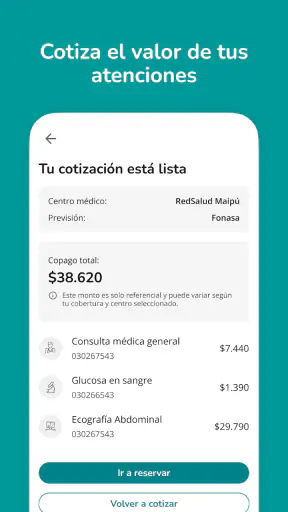 MiRedSalud screenshot