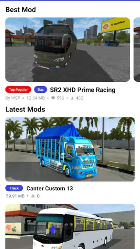 Mod Bussid Terbaru STJ Draka screenshot