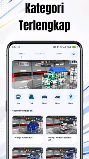 Mod Bussid Wahyu Abadi 2026 screenshot
