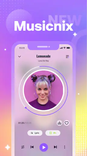 Musicnix - MP3 Player screenshot