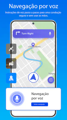 Navegador GPS com mapas e voz screenshot