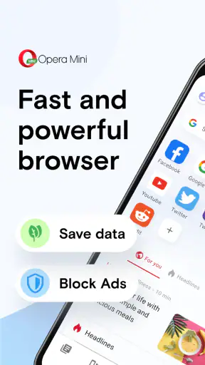Navegador Opera Mini beta screenshot