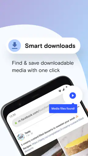 Navegador Opera Mini beta screenshot