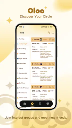 Oloo - Your Group, Your Vibe screenshot