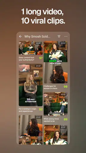 OpusClip - AI Video Clipping screenshot