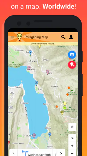 Paragliding Map screenshot