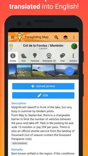 Paragliding Map screenshot