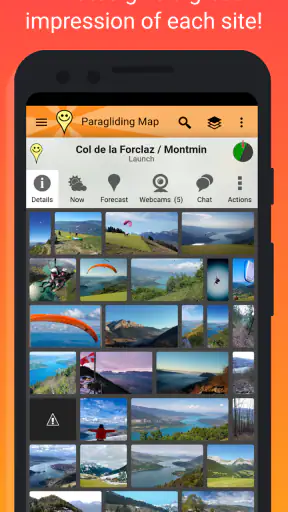 Paragliding Map screenshot