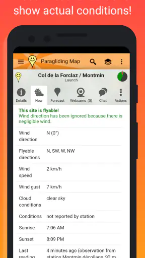 Paragliding Map screenshot