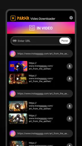 Parser screenshot