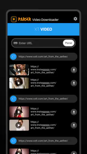 Parser screenshot
