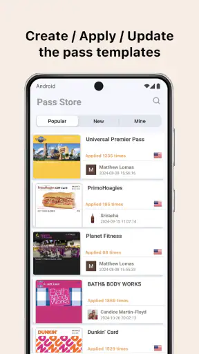 Pass2U Wallet - Cartão de loja screenshot