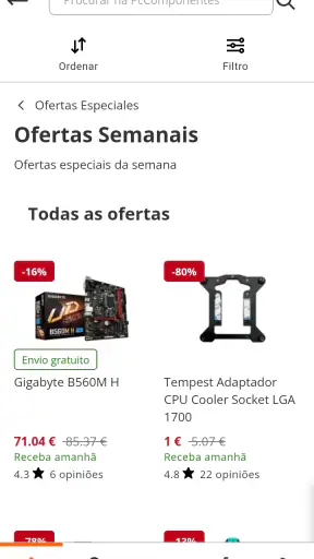 PcComponentes screenshot