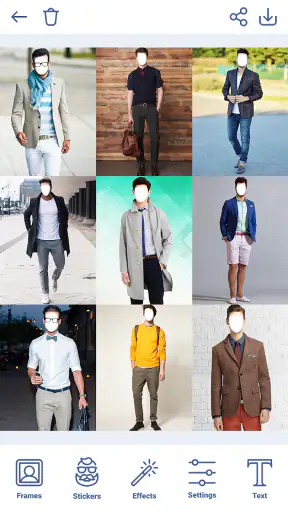 Penteados homem Photo Editor screenshot