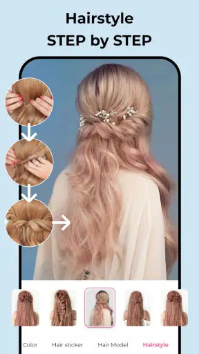 Photo editor: Hair Color Ideas screenshot