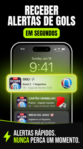 Placar Futebol Ao Vivo screenshot