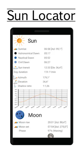 Posição do Sol e da Lua screenshot