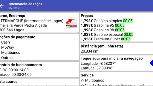 Postos de gasolina Portugal screenshot