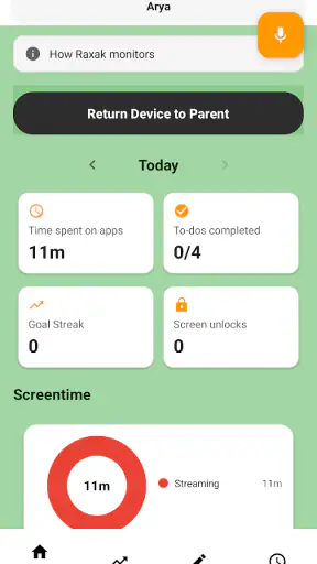 Raxak: Parental Control App screenshot