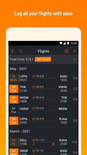 RB Pilot Logbook by CAE screenshot